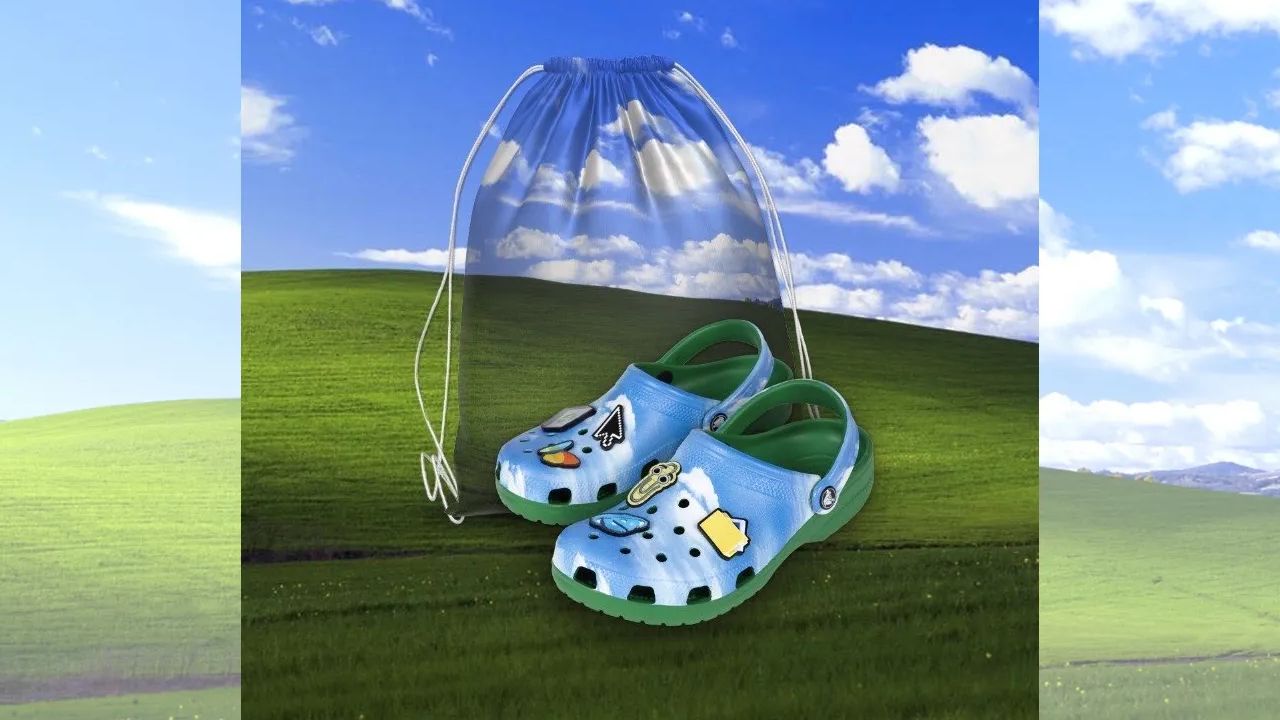 Microsoft’s anniversary edition Windows XP-themed Crocs are definitely a look, but I’m not entirely sure I could carry them off