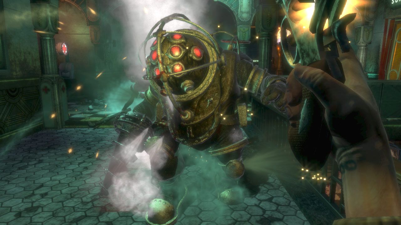 The iconic look of BioShock’s Big Daddy has its roots in System Shock 2’s low polygon counts: ‘If you embraced your designing limitations on that stuff, you’d end up with a better model’