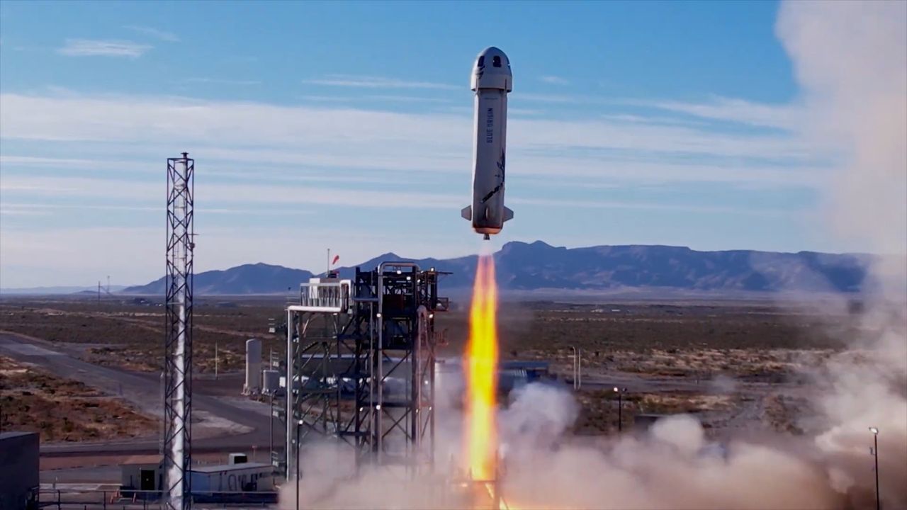 You can now buy a trip to space on Jeff Bezos’ unfortunately-shaped rocket with Bitcoin and other cryptocurrencies, bringing the finest human endeavours full circle
