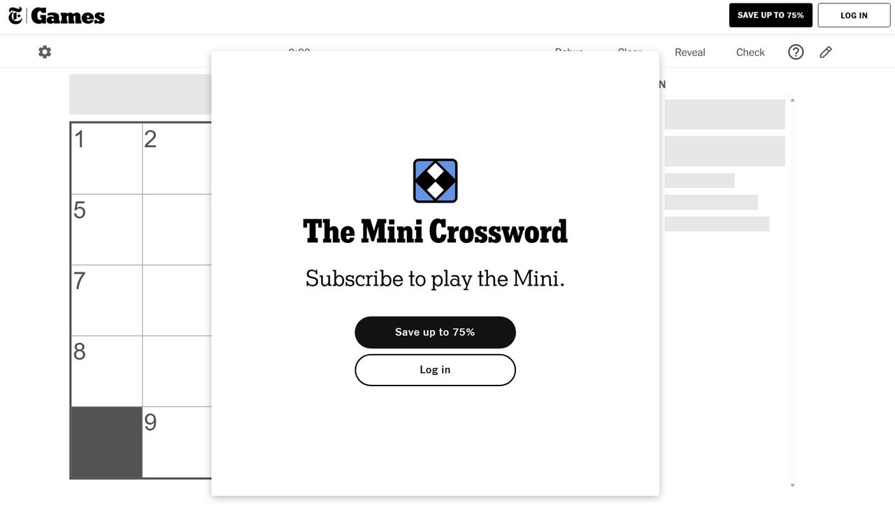 Crossword lovers in mourning as the New York Times commits its latest unspeakable act: Paywalling the Mini puzzle