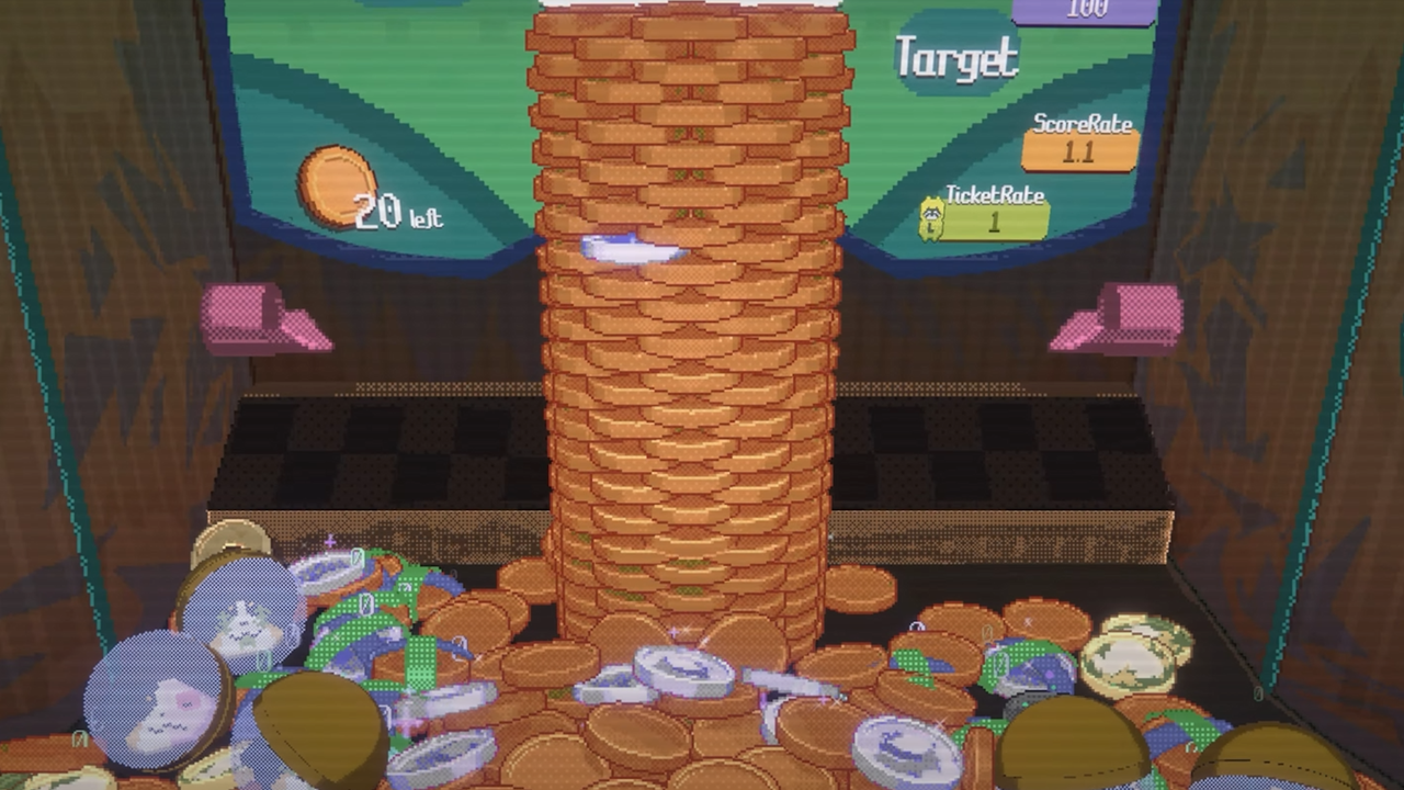 Playstack, not content with obliterating my free time via Balatro, is publishing another roguelike about coin pusher machines