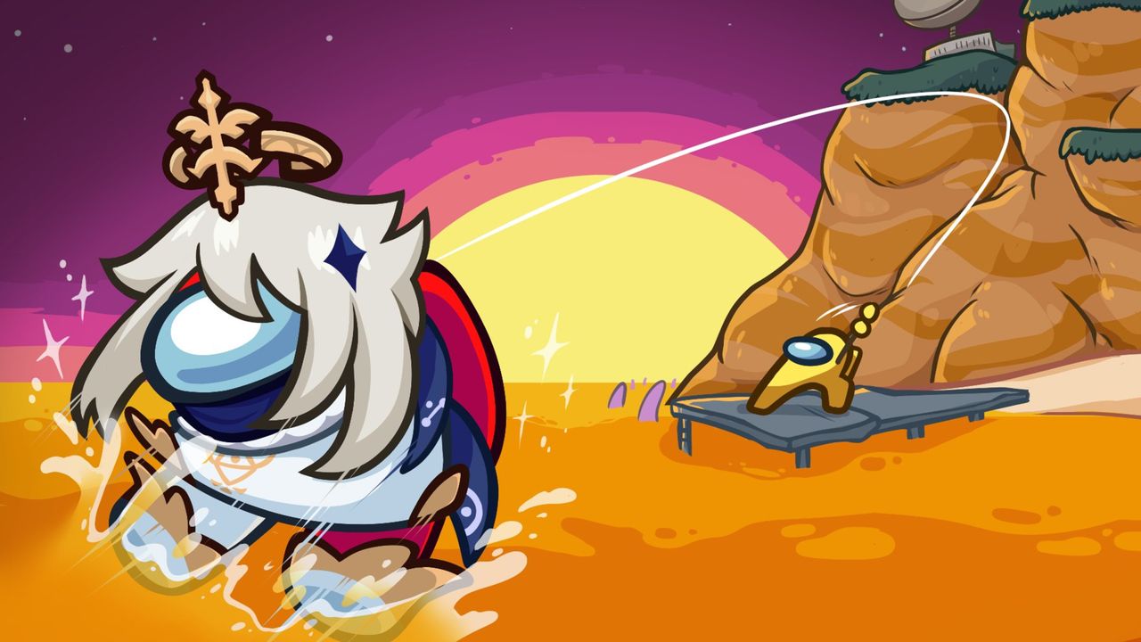 In a world of cursed videogame collaborations, Genshin Impact being in Among Us might be a top contender