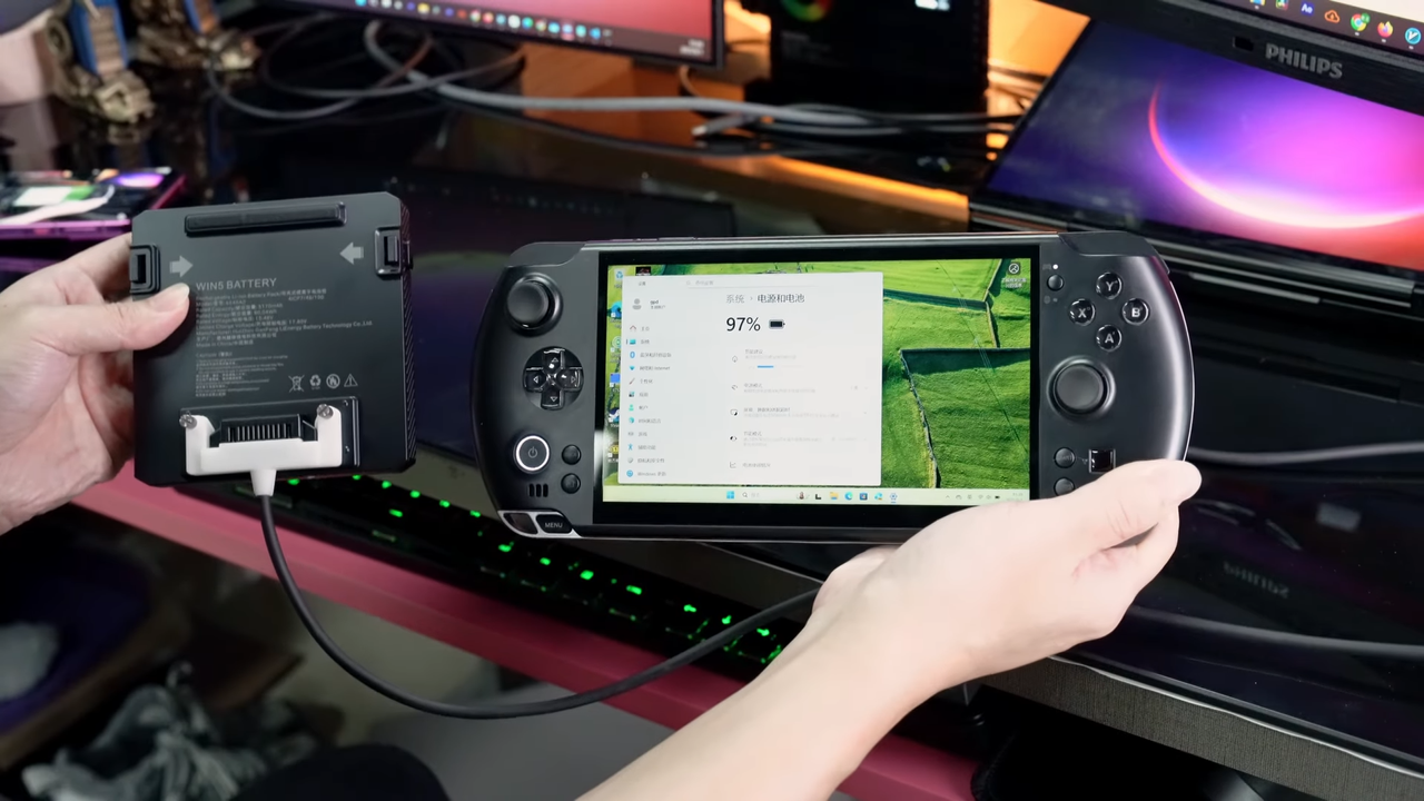 GPD shows how its Strix Halo handheld gaming PC battery fits in your pocket, but I’m still not convinced it’s portable enough