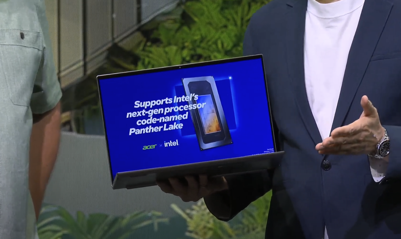 Acer shows off the very first Intel Panther Lake laptop with what’s claimed to be the world’s biggest haptic touchpad