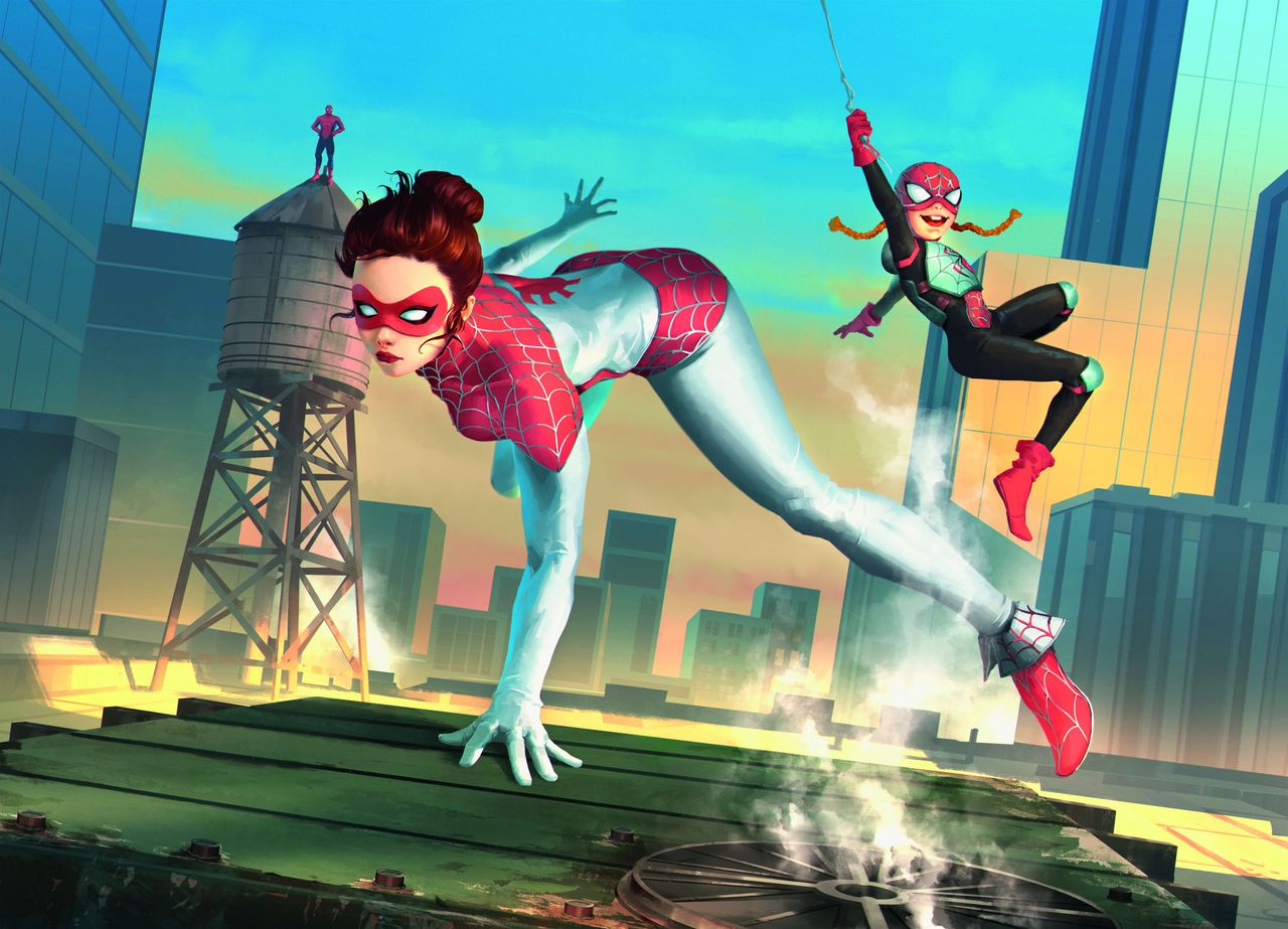 Magic: The Gathering’s Spider-Man set is full of Spider-Verse Spider-Folk including the superhero identities of Peter Parker’s alternate-universe wife and daughter