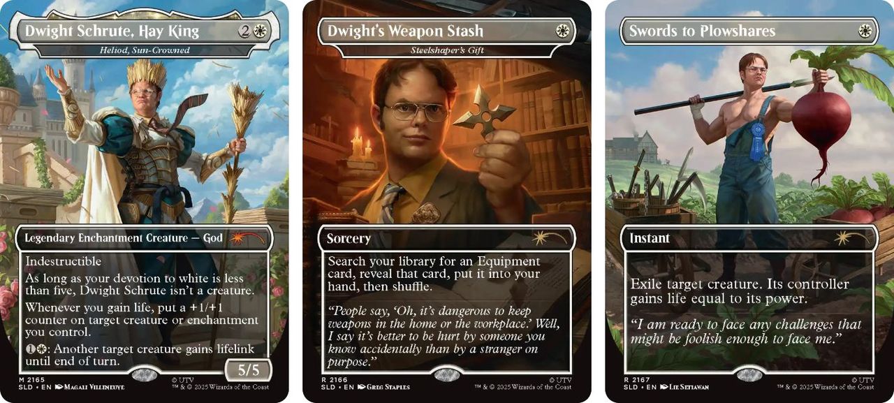 Magic: The Gathering cards featuring Dwight from The Office are a step too far for some, though others think they’re ‘so bad its circling back to being funny’