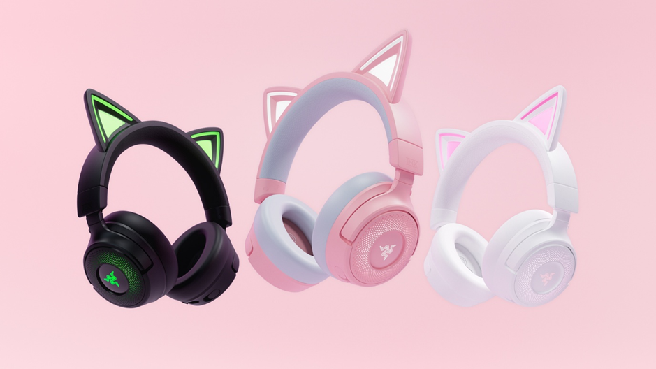 Razer upgrades its kitty eared headsets with a fancy wireless Kraken Kitty V3 Pro and a surprisingly affordable Kraken Kitty X