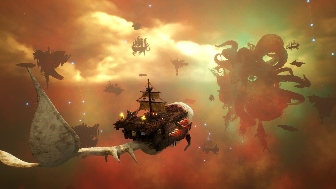 This pirate-themed FPS just got an enormous update that lets you sail a ‘living ship’—a hybrid of wooden hull and space whale that’s called Abby and is utterly horrifying