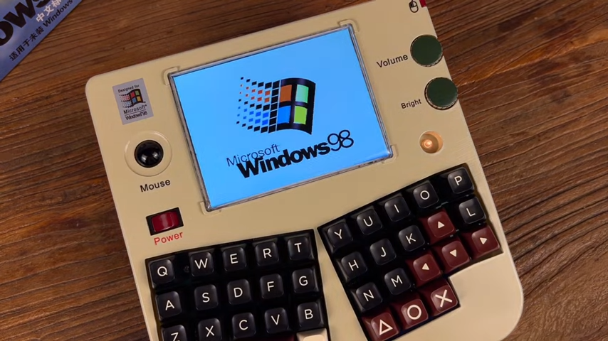 Modder builds Windows 98 handheld gaming PC with Intel Pentium inside