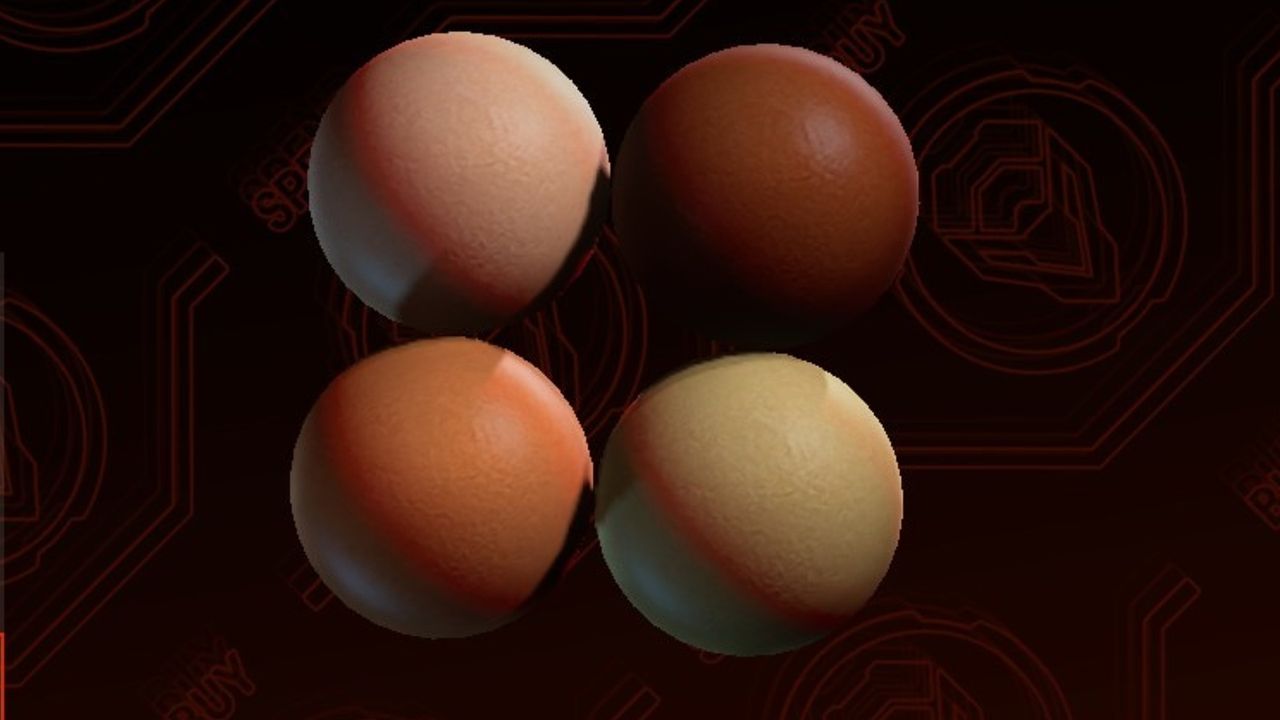 ‘Skinballs,’ a Saints Row test NPC that looks like four floating scoops of ice cream, has been preserved as part of a museum collection