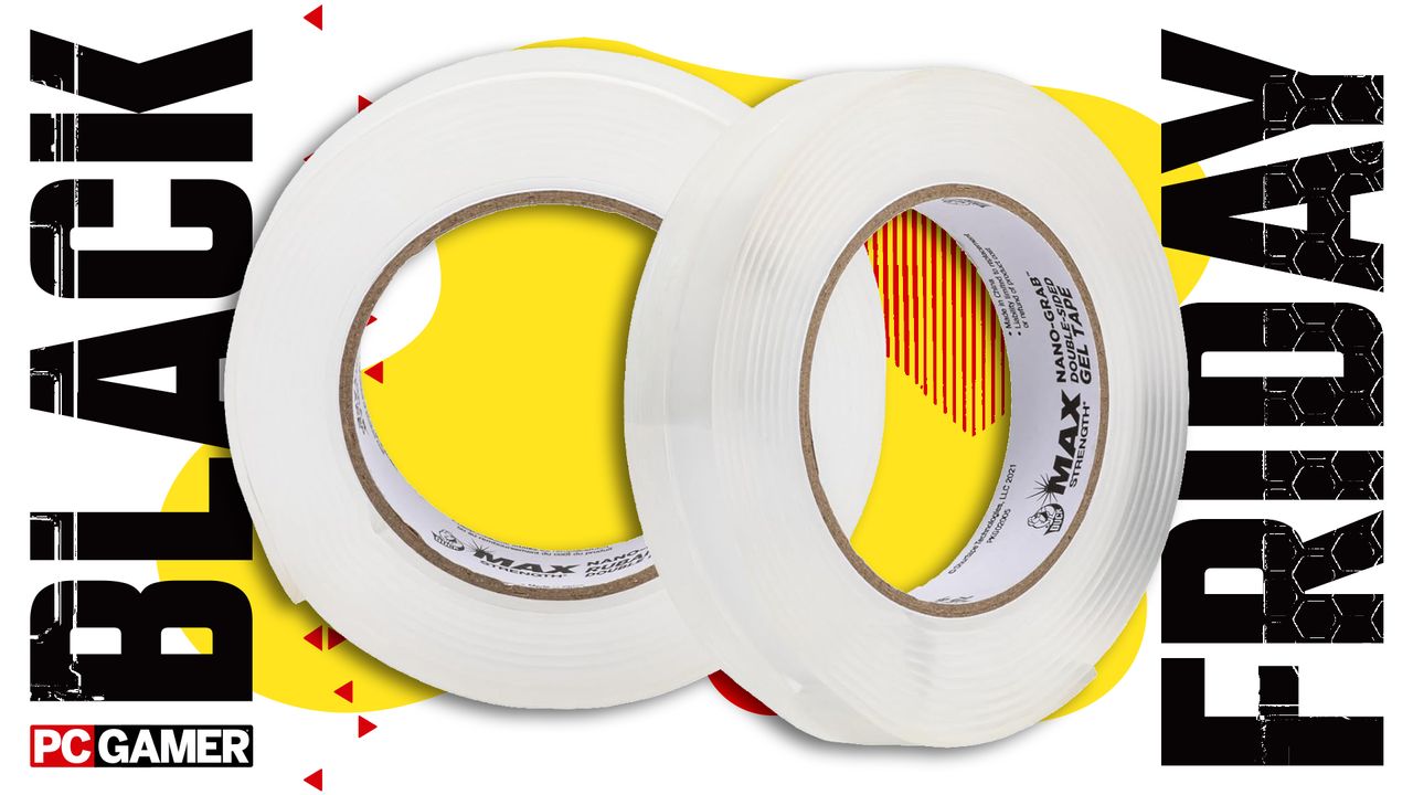 I freed myself from my organizational sins by simply sticking my desk clutter where I don’t have to see it, and you can do the same with this $9 Black Friday deal on nano tape