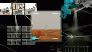 R²D²: Improving Robot Manipulation with Simulation and Language Models