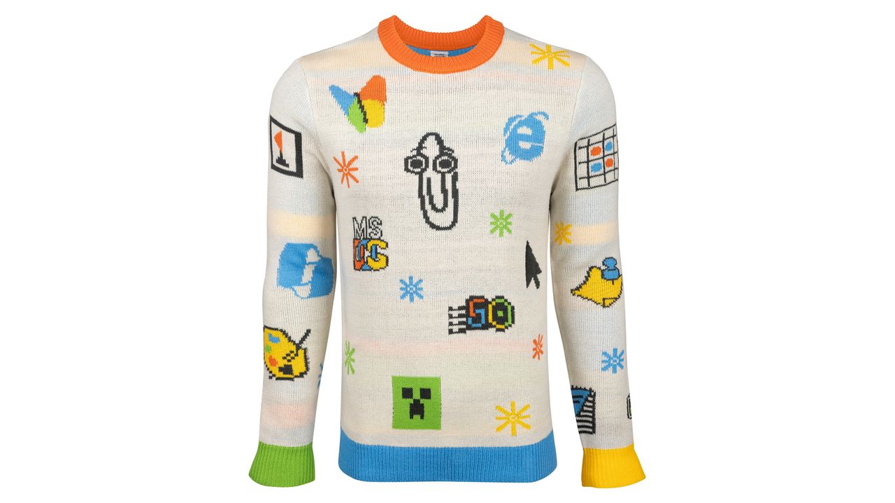 Proving truly nothing is sacred, Microsoft has included the Copilot AI logo on this year’s ugly Windows Christmas sweater