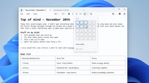 Microsoft rolls out tables in Notepad for all Windows 11 users, though I’d feel happier about this if I knew this was the final addition to my favorite little app