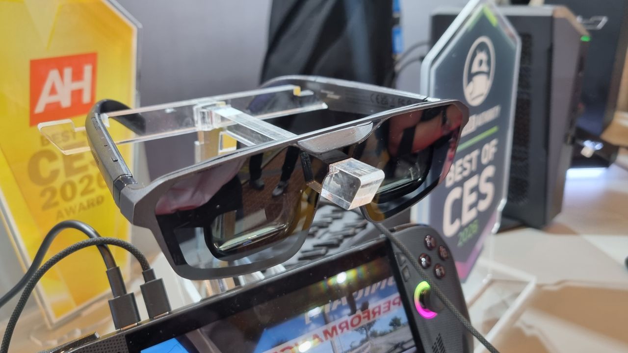 The Asus Micro-OLED AR gaming glasses might be the weirdest thing I’ve ever tested at CES, and that’s saying something