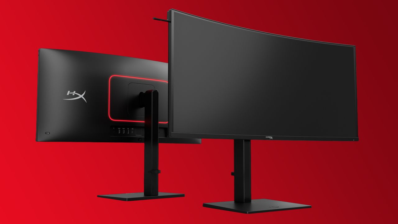 HyperX gaming monitors are a thing now, and HP says this 34-inch QD-OLED model has next-gen V-Stripe tech to banish text fringing