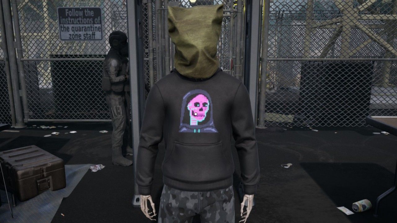 How to handle the skeleton survivor in Quarantine Zone when you meet them