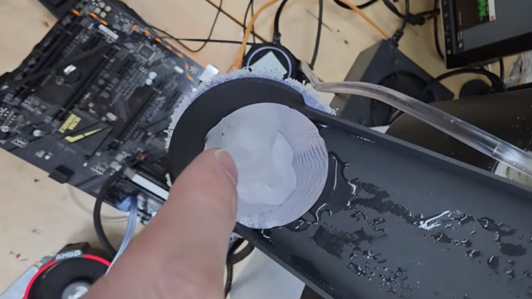 YouTuber sets out to cool a CPU with infinite ice loop machine and actually achieves it