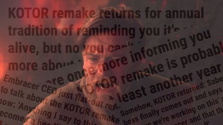 Wake up honey, it’s time for your yearly ‘The KOTOR remake is still alive’ announcement