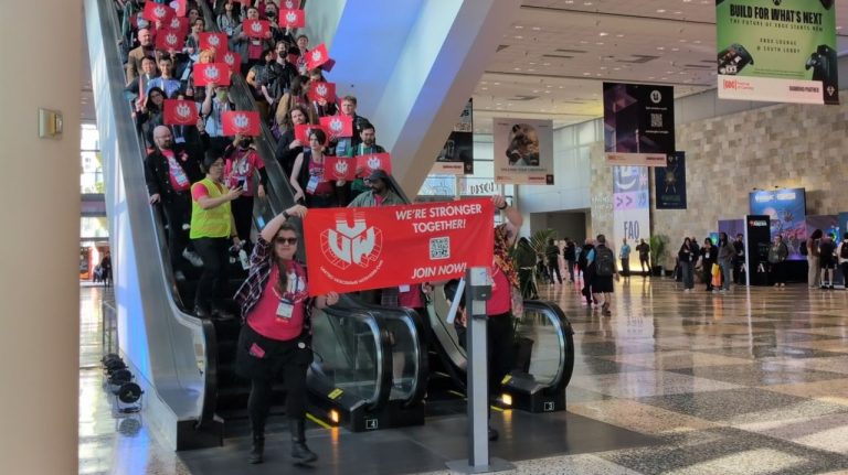Game dev union members marched at GDC to propose a ‘Game Workers’ Bill of Rights’
