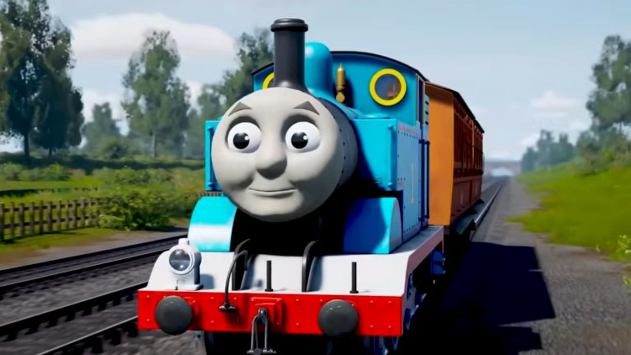 You’re laughing—Thomas the Tank Engine is being brutalized by Unreal Engine physics, and you’re laughing