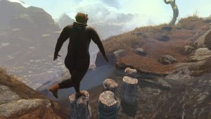 Baby Steps’ level design was hugely inspired by a custom map in Mirror’s Edge and Japanese skateboarder Gou Miyagi: ‘All of a sudden I was actually looking at and seeing the space in a way that I hadn’t in a single player level in a long time’