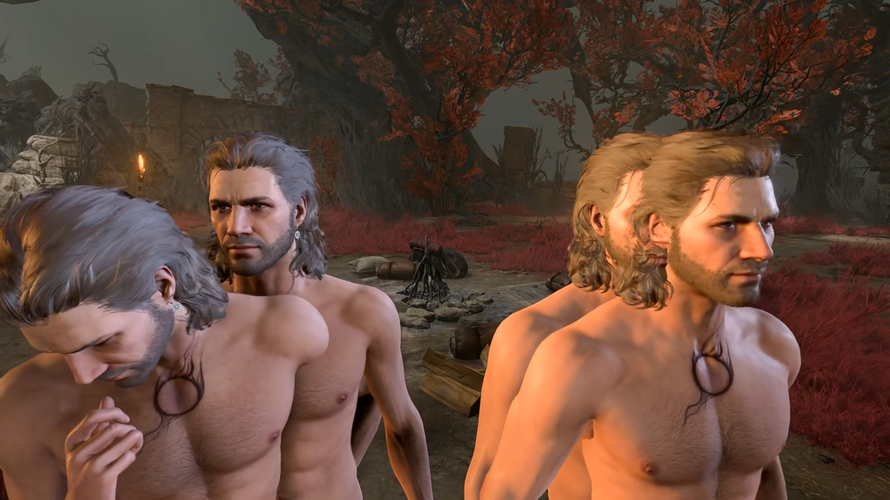 Baldur’s Gate 3 YouTuber discovers ‘time travel’ glitch that also reveals 4 nude Gales hanging out in your camp for some reason
