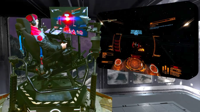 One Elite Dangerous fan scavenged parts from multiple VR roller coaster rides to craft the ultimate space faring sim rig, so I hailed him to find out more