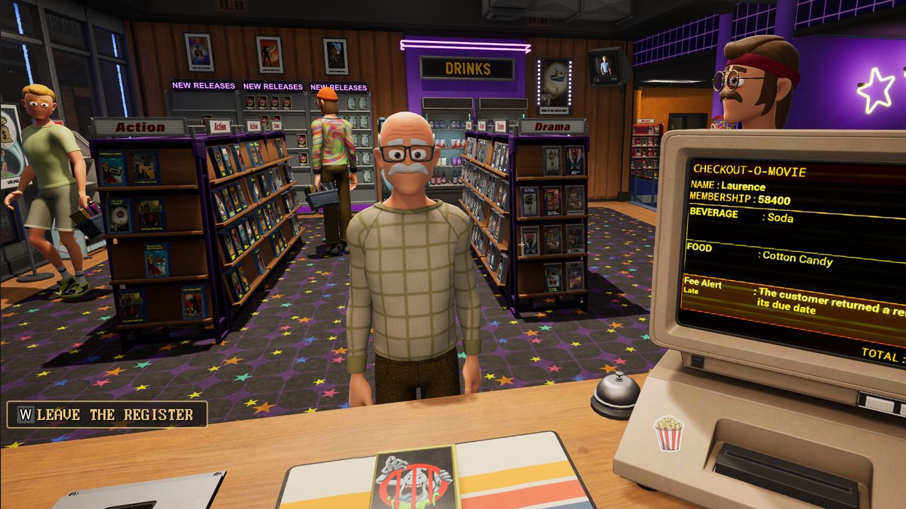 This game about running a ’90s video rental store is the first job sim to really grab me since Schedule 1