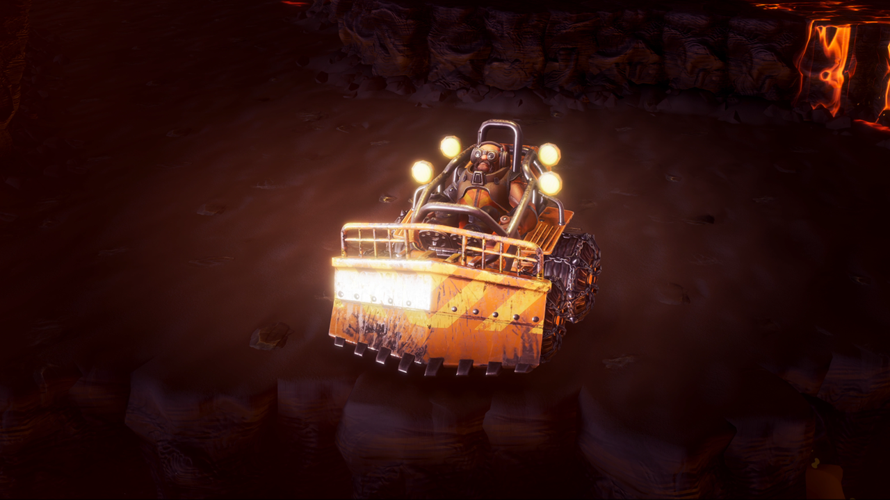 I’m having to completely retrain my muscle memory in Deep Rock Galactic: Survivor after 150 hours, because the new class they’ve added is just a dwarf in a car