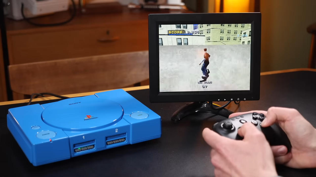 This YouTuber mod project brings the original PlayStation up to date with HDMI output, USB power, and wireless controller support