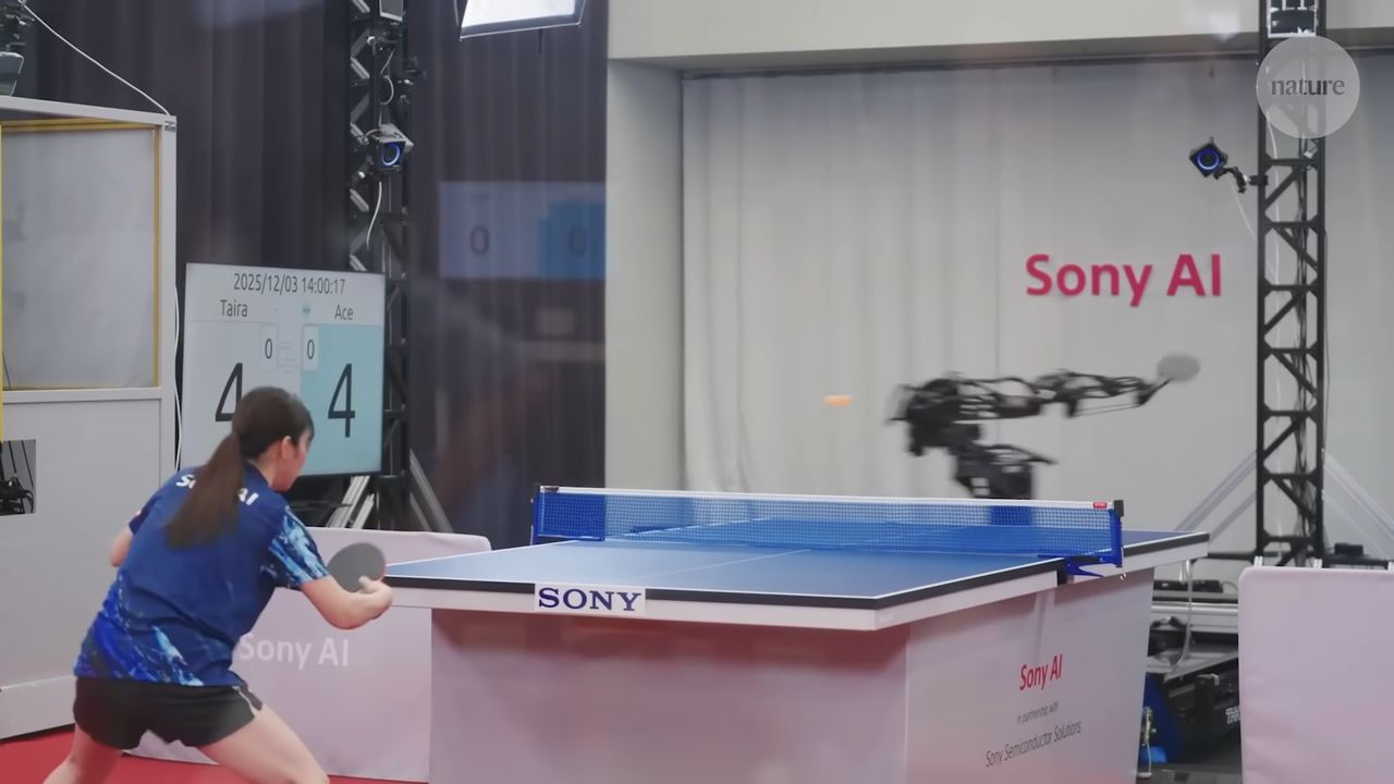 Sony’s terrifyingly fast robot arm is finally beating pro-level table tennis players at their own game