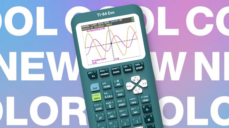 The hottest hardware release of the year is finally here, and it’s this Texas Instruments TI-84 Evo graphing calculator