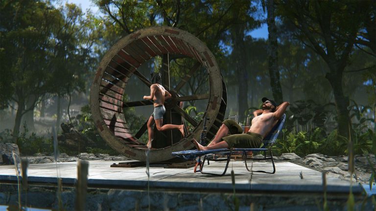 Rust is getting hydro power through water wheels that can also be powered by humans: ‘Before you ask, yes, you can force handcuffed players into them’