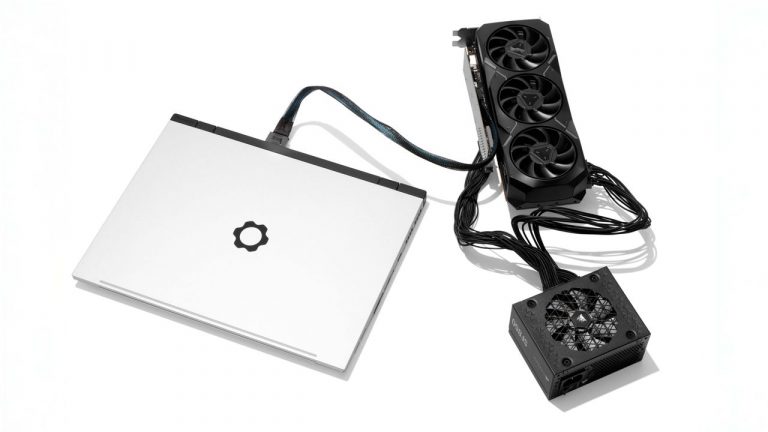 Framework’s new dev kit means you can jam a full desktop GPU into the back of its 16-inch laptop