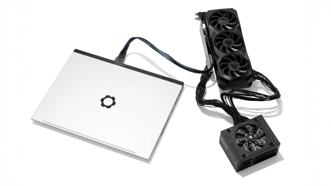 Framework’s new dev kit means you can jam a full desktop GPU into the back of its 16-inch laptop