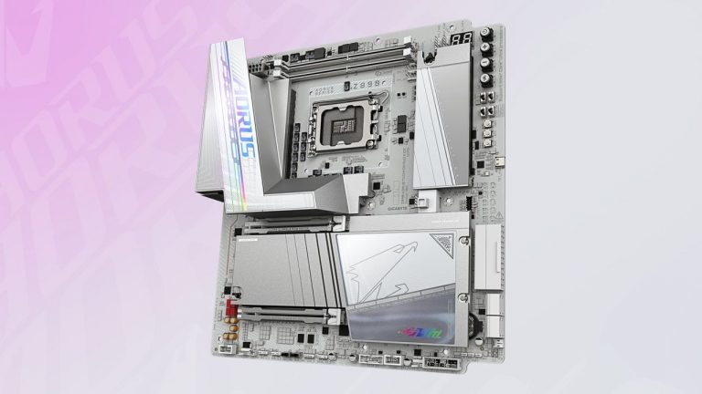 Gigabyte’s latest Intel motherboard is a little bit sideways, and it’s all about reaching 10,400 MT/s with a megabucks DRAM kit