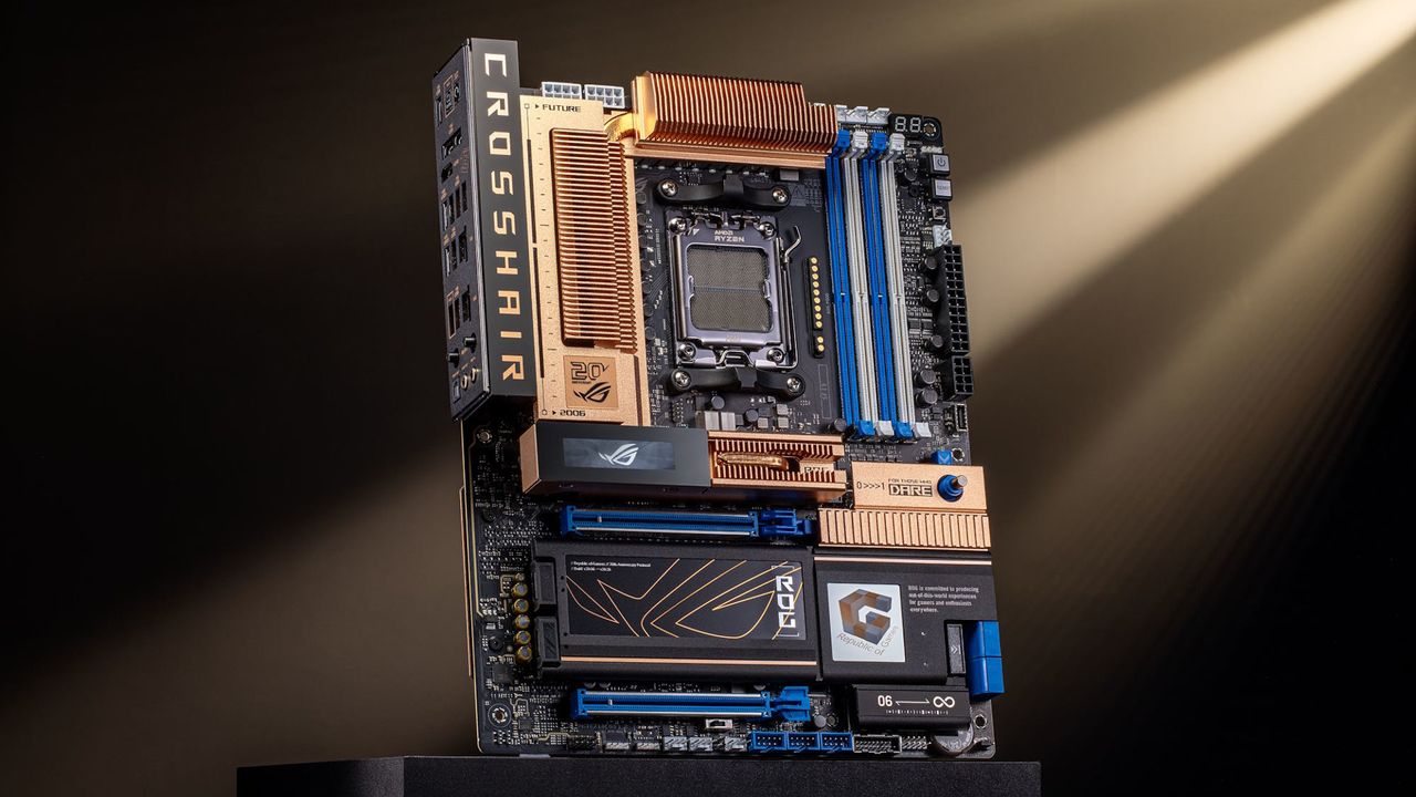 Twenty years ago, copper was king for PC enthusiasts so Asus has brought it back for its ROG anniversary. Well, sort of