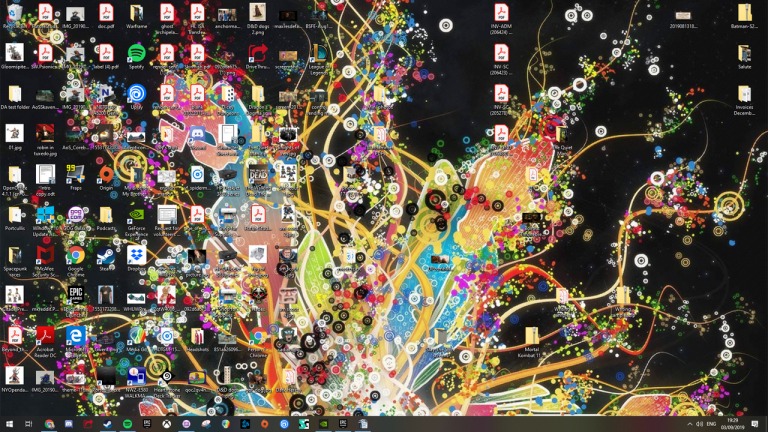 84% of you rightly practice good desktop icon hygiene, but it turns out 16% of PC Gamer readers are just plain monsters