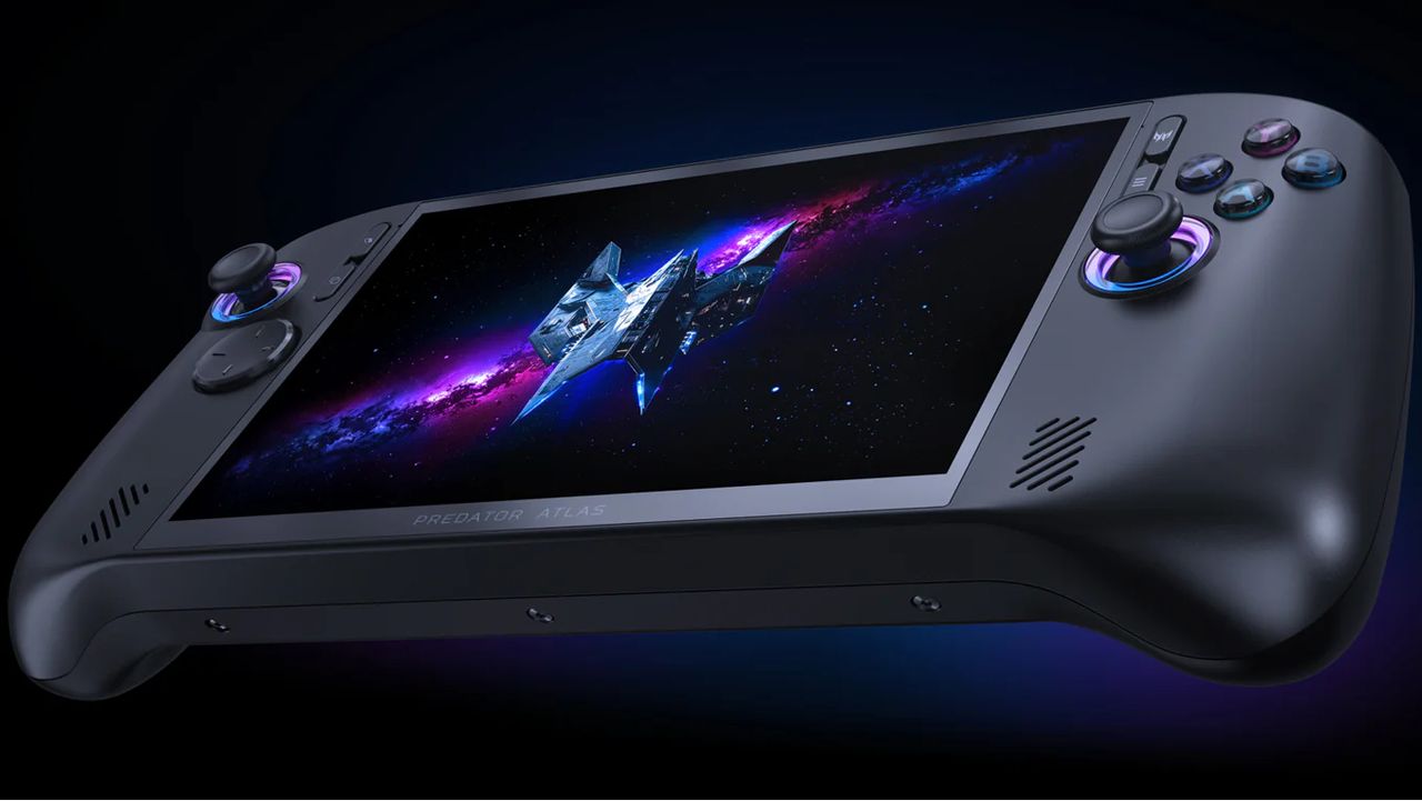 Acer’s Predator Atlas 8 handheld gaming PC with new Intel G-series chips looks a lot like a beefier Lenovo Legion Go S