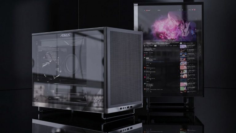 Gigabyte has shown off a microATX PC case with a 16-inch built-in LCD screen, which I assume would give you the most unique rig at the next LAN party