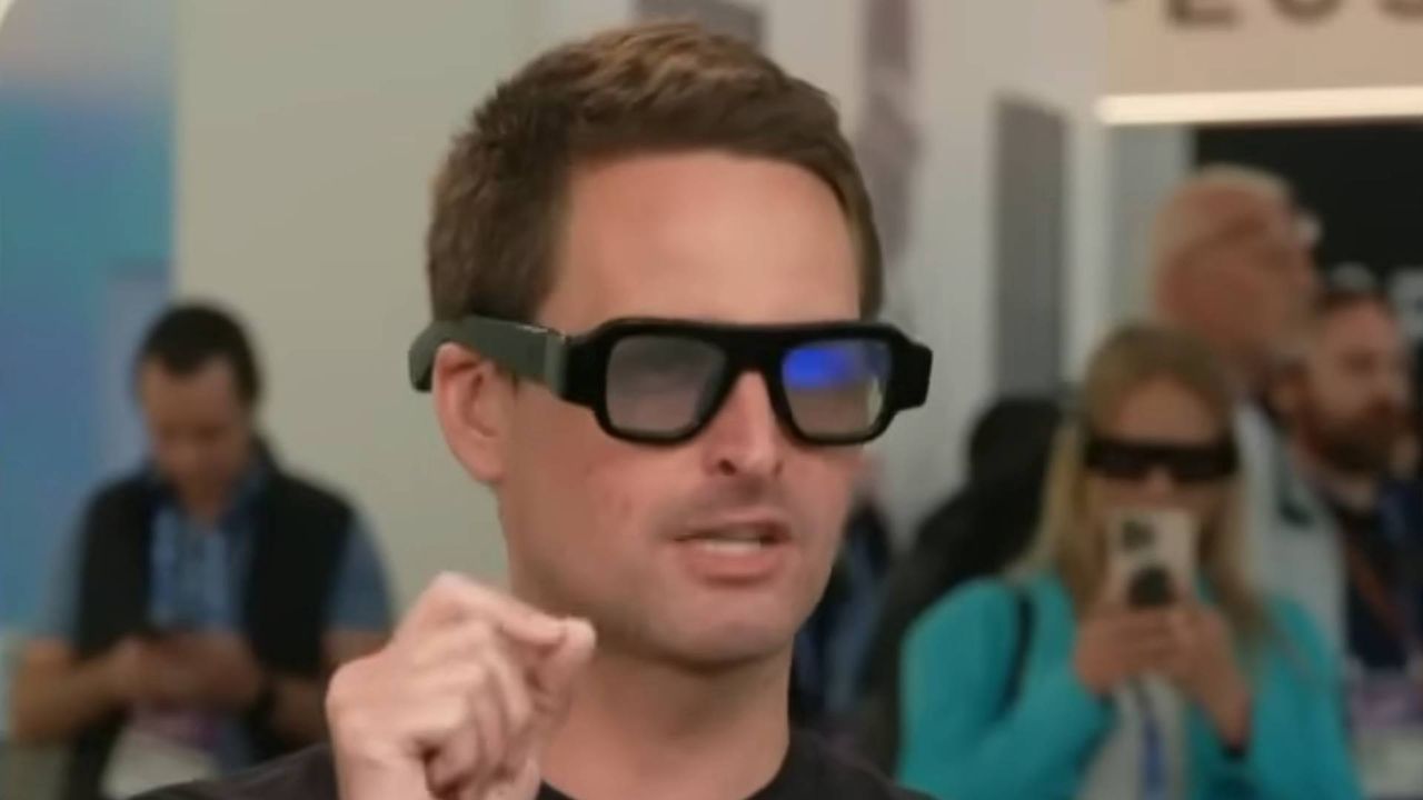 Snap unveils AR glasses which CEO describes as ‘highly wearable’ in clip that visibly shows the chunky frames crushing his earlobes