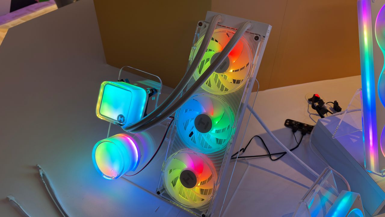 Hyte’s new prototype AIO cooler looks to pack funky RGB and transparent shrouds into an affordable package