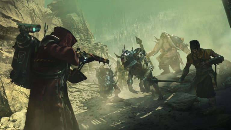 Games Workshop never detailed how the Skitarii’s most iconic weapon reloads, so Fatshark helped model it after a gaming classic