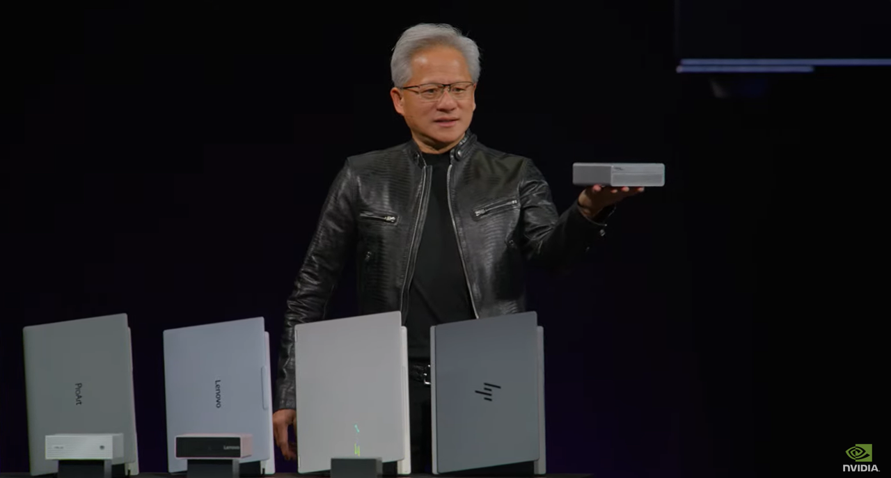 CEO Jensen Huang says Nvidia is too busy with the ‘gigantic project’ of ‘reinventing the PC after 40 years’ to do a handheld gaming PC based on RTX Spark