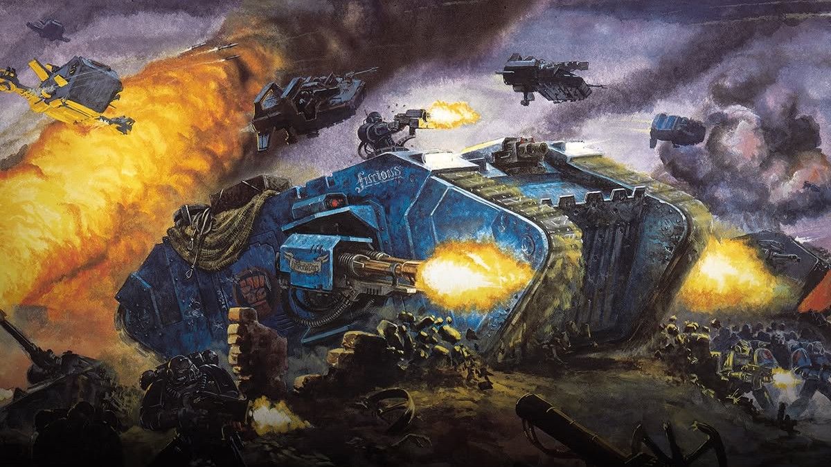 Today I learned the real reason Warhammer 40k’s iconic ‘Land Raider’ got its name and it ain’t because it raids the land