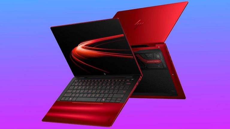 This snazzy red laptop from HP and Ferrari has a Gorilla Glass underside, costs $5,599, and doesn’t have a dedicated GPU