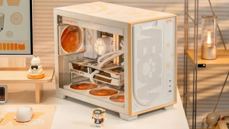 This cat-themed PC case has the best power button I’ve ever seen