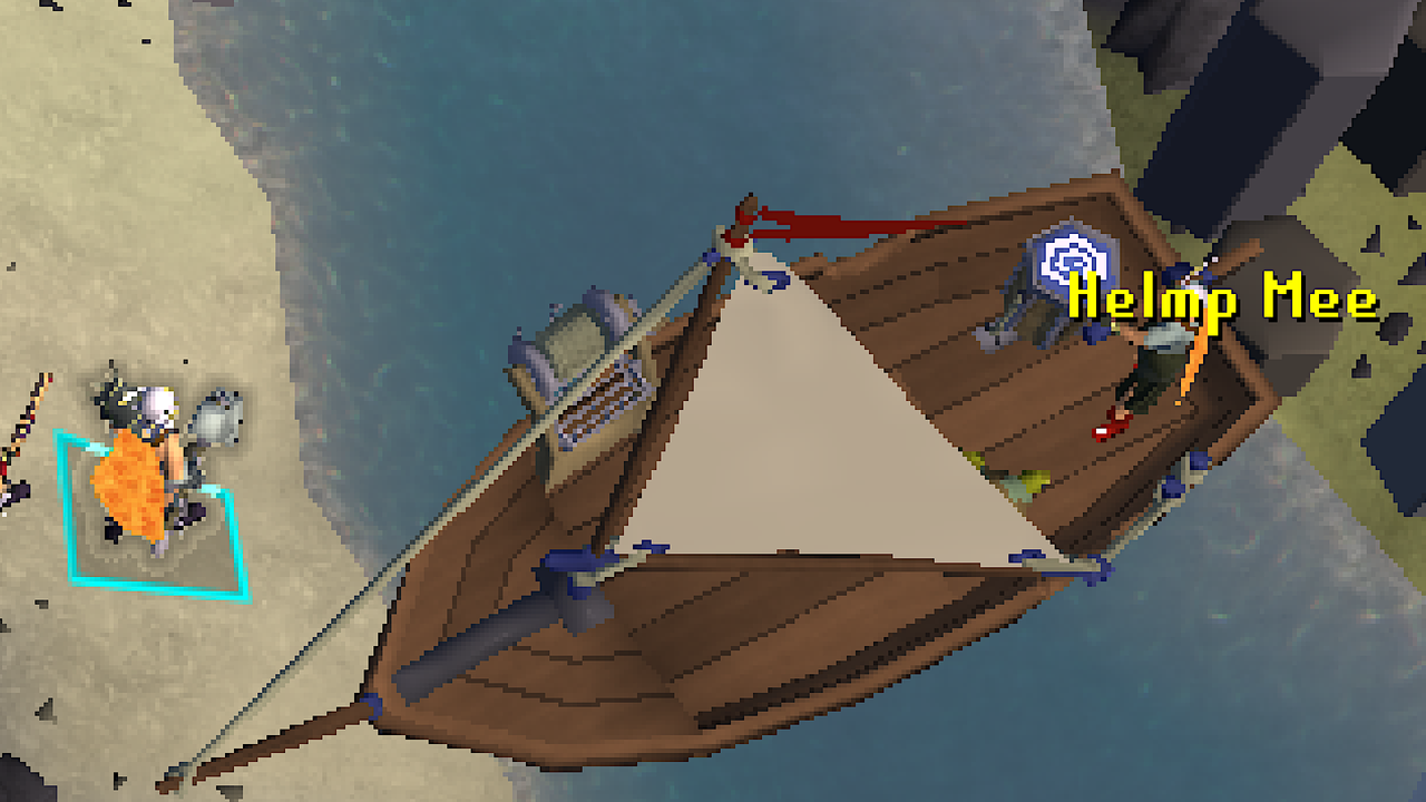 Old School RuneScape players are getting their boats stuck Suez Canal-style thanks to a narrow river in its new island: ‘Helmp mee’