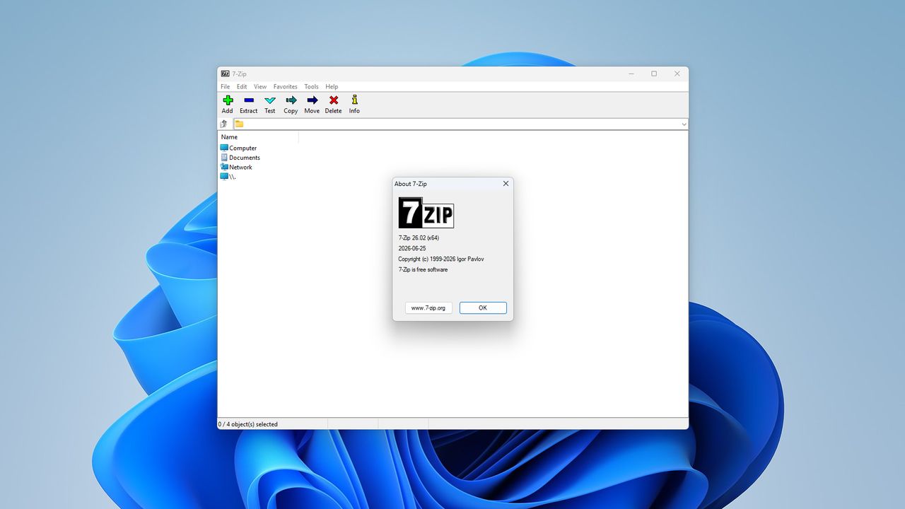 It’s probably time to update 7-Zip as the app has just been patched to fix a pretty big vulnerability